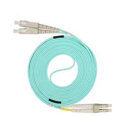 خرید LC-SC Multimode Fiber Patch Cable 10 متر LSZH Jacket 50/125um برای انتقال داده های با سرعت بالا online manufacture