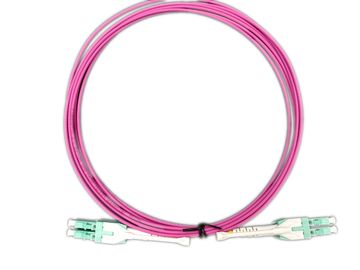 خرید LC Unitboot OM4 Magenta Cable Duplex فیبر نوری پچ کابل 50/125 نوع کشیدن online manufacture