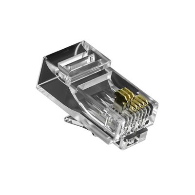 خرید کانکتور ایثرنتی RJ45 پرمیوم زره پوش با دم های محافظ و فلک برای شبکه های CAT6/CAT7 تایید شده است online manufacture