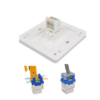 خرید 110-240 ولت CAT7 چند عملکردی سوئیچ صفحه دیواری با سوکت RJ45 برای شبکه های با سرعت بالا online manufacture