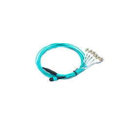 خرید MPO / MTP کابل Fanout پچ، MPO / MTP به 8X LC (4 دوطرفه) OM3 کابل برقی فیبر نوری - Aqua online manufacture