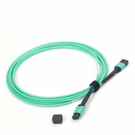 خرید Female MPO - MPO فیبر پچ بند OM4 50/125 24 هسته Multimode 10ft طول online manufacture