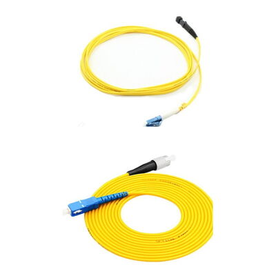 خرید 0.9mm باریک به 3.0mm محکم تک حالت فیبر نوری پیچ سیم با SC LC FC ST کانکتورها برای مرکز داده و استفاده در فضای باز online manufacture