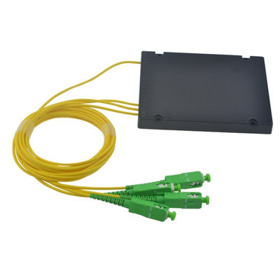 خرید تقسیم‌کننده فیبر نوری جعبه ABS با کانکتور SC برای شبکه‌های FTTH نوع PLC 1x4 online manufacture