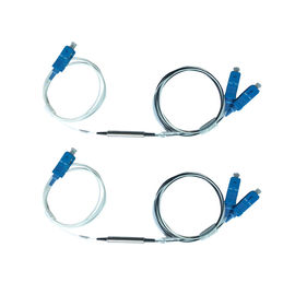 خرید 1.2 Meter G657A2 0.9mm فولاد لوله / ABS فیبر نوری فیلتر FWDM 1 X 2 SC UPC اتصال online manufacture