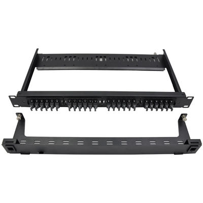 خرید پنل پچ فیبر نوری قابل نصب در رک 1U با 96 هسته LC و جعبه کشویی برای کاربردهای با تراکم بالا online manufacture