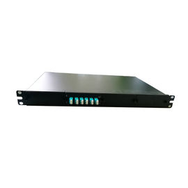 خرید جعبه توزیع فیبر نوری سیاه رنگ 1U 19 '' پانچ پانل روبان 16C / 32C رک online manufacture