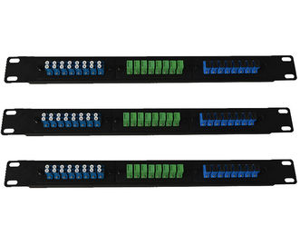 خرید فولاد سرد فولاد FTTH فیبر نوری پانچ پانل LC SC E2000 برای قاب توزیع 1U online manufacture
