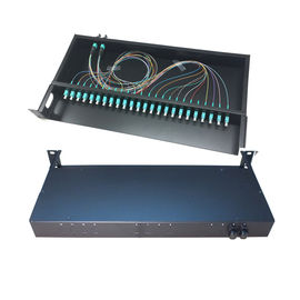 خرید MPO / MTP فیبر نوری جعبه ختم 1U 24 فیبر سبک وزن 19 '' ساختار استاندارد online manufacture