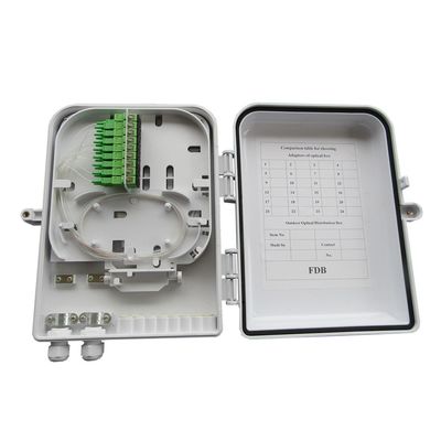 خرید 16 هسته ABS مواد FTTH پایان جعبه دیوار قابل نصب برای سیستم دسترسی FTTX online manufacture