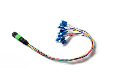 خرید MPO APC TO LC Fan Out 0.9 mm 12 فیبر نوری پچ سیم ماژول ساده online manufacture