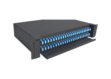 خرید LC SC FC ST Square Edged Orifice SMF Optical Patch Panel 1U 12/24/48/96 online manufacture