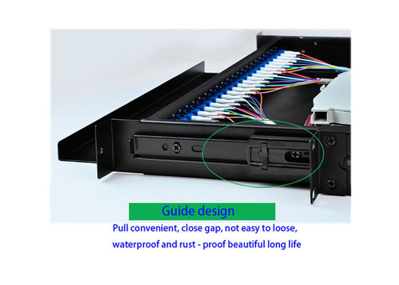 خرید فریم توزیع فیبر نوری چند حالت با 24LC / SC Adapters و طراحی راک برای شبکه های FTTH online manufacture