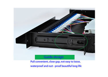خرید قاب توزیع توزیع فیبر نوری با اندازه استاندارد استاندارد 24LC / SC Rack Mount Design online manufacture