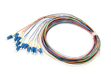 خرید LSZH 12 Color 1m Fiber Optic Pigtail SC / E2000 / FC / ST Fiber Optic Tail online manufacture