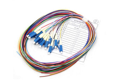 خرید فیبر نوری Pigtail 12 رنگ 0.9 میلی متری کانکتور SC / APC online manufacture
