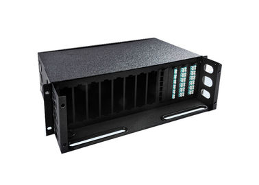 خرید محفظه محفظه فیبر نوری 19 اینچ در داخل کابل کشی جعبه فیبر نوری جعبه سیاه و سفید پانل online manufacture