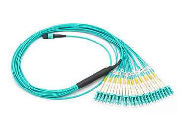 خرید 24 فیبر MPO MTP فن کابل Patch MTP-24 OM3 online manufacture