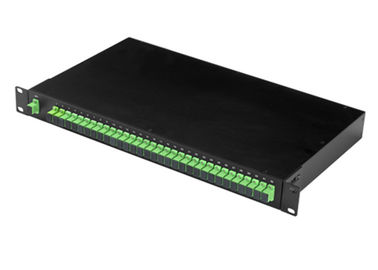 خرید شکاف فیبر نوری 1U 19 '' Rack Type PLC تقسیم 1x32 با مقاومت بالا SC اتصال دهنده online manufacture