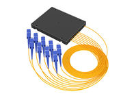 شکاف فیبر نوری دیجیتال منفعل PLC 1x8 ABS نوع جعبه با اتصال SC / PC