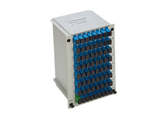 خرید 1x64 PLC فیبر نوری Splitter Plug-in Type با کانکتور SC برای سیستم های FTTX online manufacture