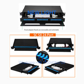 خرید پنل وصله چند لایه فیبر نوری Rack Mount / 48 Port 19 Inch Patch Panel Fiber Panic online manufacture