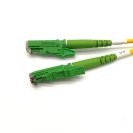 خرید کابل فیبر نوری Duplex 10M E2000 APC Patch Cord Green Color / Single Mode online manufacture