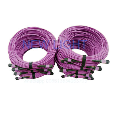 خرید کابل OM4 12 هسته MPO MTP با طول قابل تنظیم برای مراکز داده با تراکم بالا online manufacture