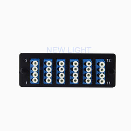 خرید پانل های پچ پنل 6 X 4LC Optical Rack Mount / Panch / فیبر فیبر نوری جعبه سیاه online manufacture