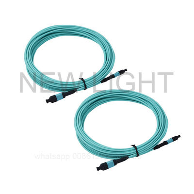 خرید OM4 Multimode 12 Core MPO MTP Cable با مواد LSZH برای اتصالات با چگالی بالا online manufacture