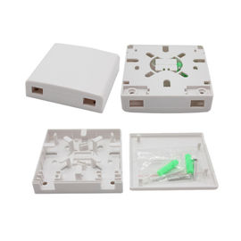 خرید جعبه خاتمه 2 پورت FTTH / جعبه خاتمه فیبر نوری ضد آب SC online manufacture