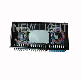 خرید Rack Mount 48 Port LC Fiber Patch Panel 1U 48 Multimode Fiber OM3 / OM4 Fiber online manufacture