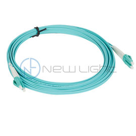 خرید ایستگاه پایه Aqua 100G FTTH MM 50/125 OM4 LC LSZH کابل پچ دوتایی online manufacture