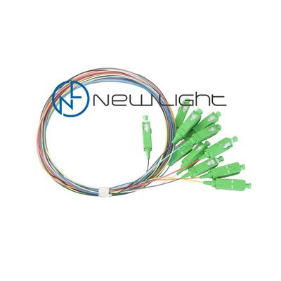 خرید 12 رنگ 0.9mm قطر کم ضایعات ورودی فیبر نوری Pigtail برای اتصال نوری قابل اعتماد online manufacture