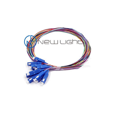 خرید 10G LC ST SC 12core Pigtail فیبر چند حالته بافر شل online manufacture