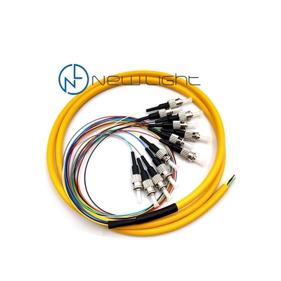 خرید کابل فیبر نوری تک حالته 1 متر LSZH 0.9 میلی متر FC UPC / APC 12 رشته online manufacture
