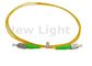 FC / APC - FC / APC فیبر نوری فیبر نوری سیم کشی تنها مدل 9/125 سیم ساده زرد PVC زرد