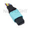 کابل نصب شده MPO MTP OM3 Straight 10Gb، Multimode 50/125 کابل فیبر نوری