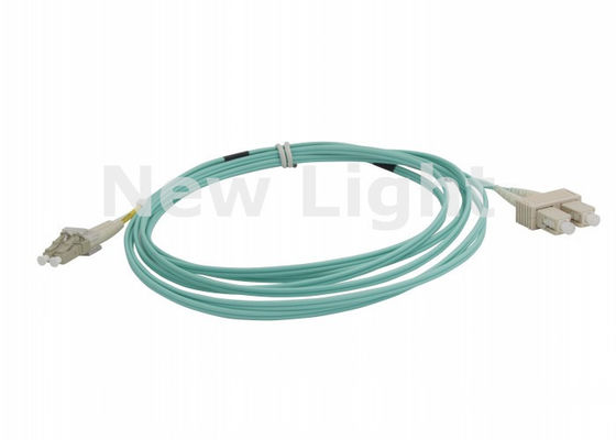 3 متر LC-SC Multimode Duplex Fiber Optic Patch Cable برای انتقال سریع داده ها