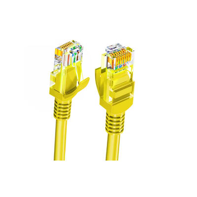 کابل اتصال Cat6a با محافظ دوگانه UTP با هادی مسی 25AWG و کانکتورهای روکش طلا