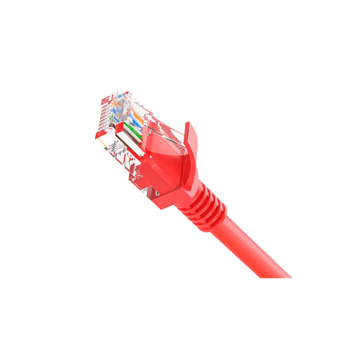 Cat7 Network Patch Cord Double Shielding Gold Plated Bare Copper 24AWG کابل 7/0.20 میلی متری