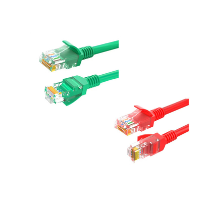 سیم های پچ اسپیید اترنات UL Cat6a Bare Copper 24AWG*2*4P 7/0.20mm 100% تست شده