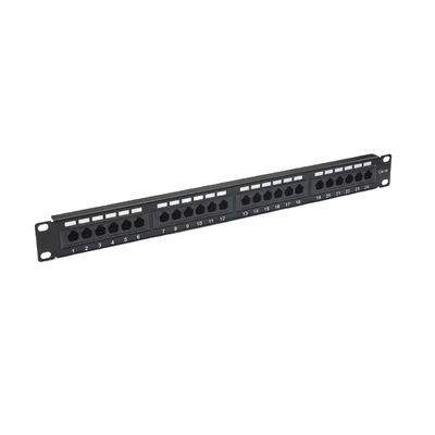 پنل تراشه ای RJ45 Ethernet فلزی Cat5e/Cat6/Cat6a/Cat7 سازگار با RoHS/UL/CE گواهینامه