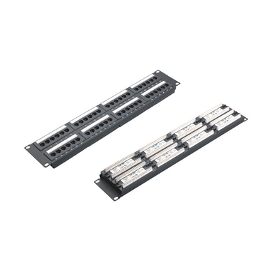 پانل تراشه ای RJ45 اترنت قابل نصب با محافظ و مدیریت کابل