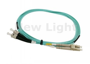 LC ST 50/125 Multimode Duplex Fiber Patch Cable کابل پی وی سی UPC لهستانی اتصال