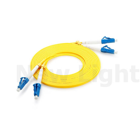 LC-LC Single Mode Fiber Optic Patch Cord با قطر 2.0/3.0 mm برای انتقال داده های با سرعت بالا
