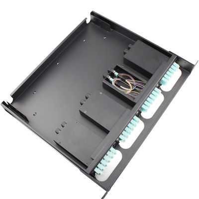 فریم توزیع فیبر نوری 1U با ظرفیت حداکثر 144 هسته و جنس فولاد ضد زنگ برای شبکه‌های FTTH/FTTB/FTTX