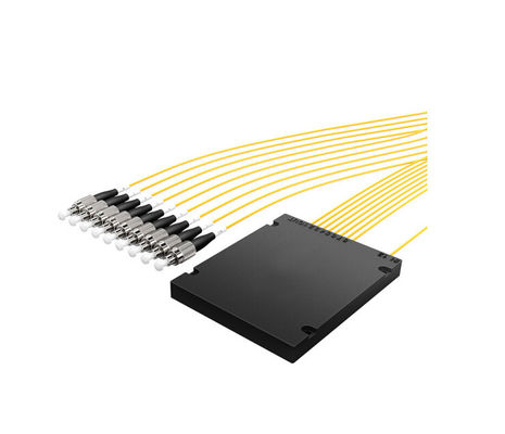 اسپلیتر فیبر نوری تک حالته دارای گواهی CE 1x16 با کانکتور SC APC برای سیستم های مخابراتی