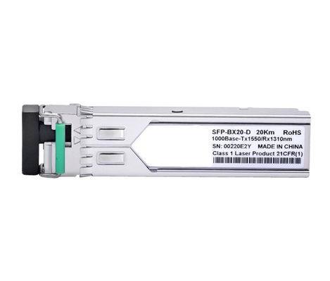1.25G SFP Fiber Optic Transceiver Module با فاصله 20KM و توزیع کم برق