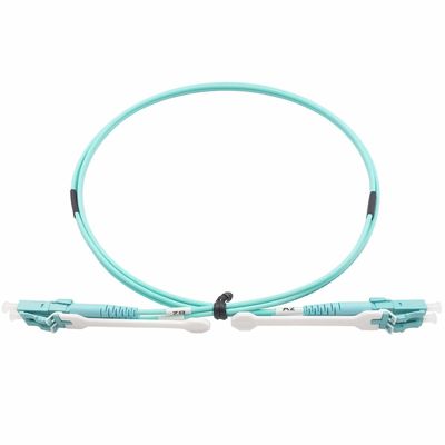 سیم پچ فیبر نوری دوپلکس چند حالته کانکتور LC از نوع کششی 40 گیگابیت LSZH 2.0 میلی متر